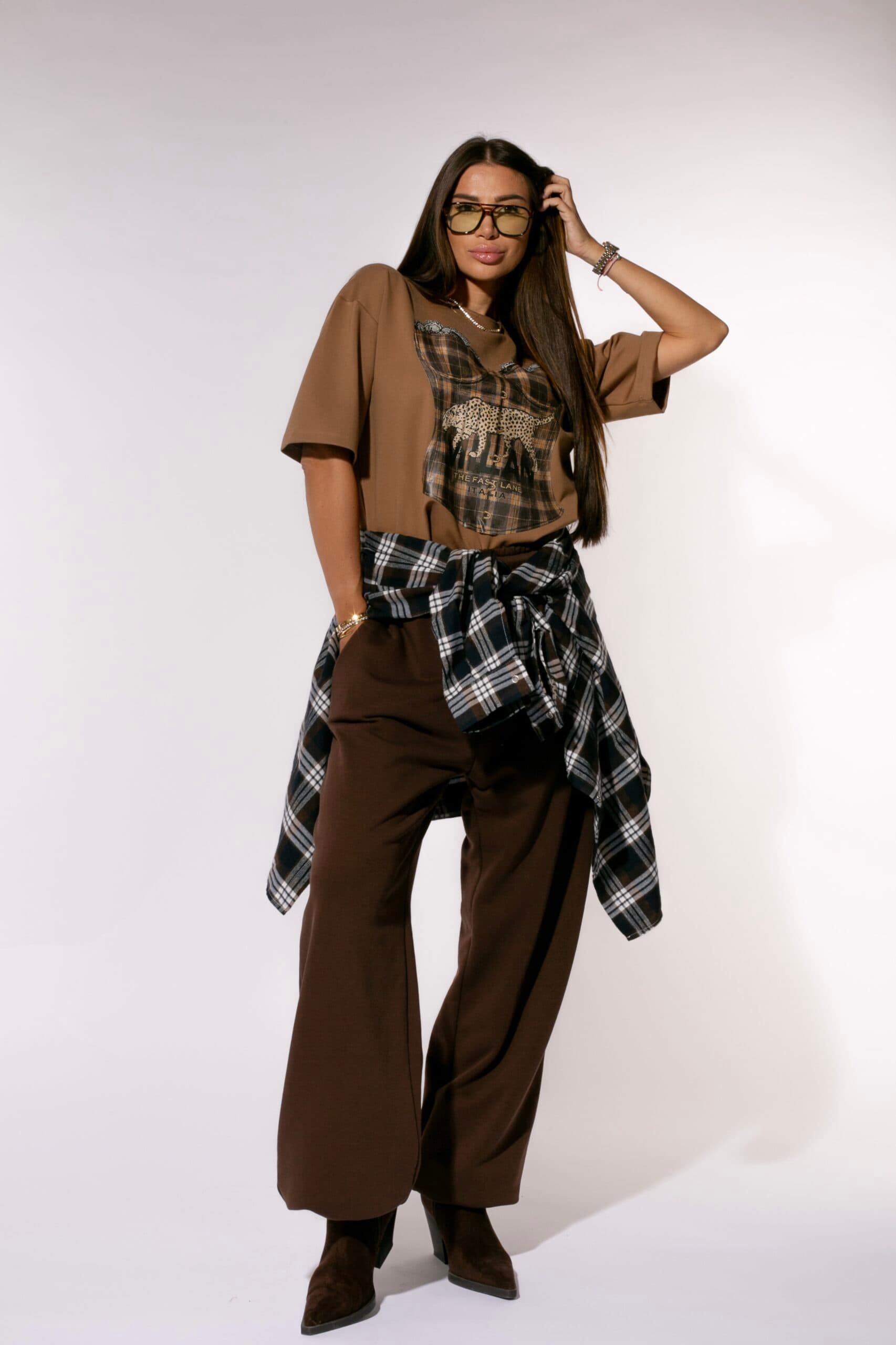 Pantalon Boyfriend Brown