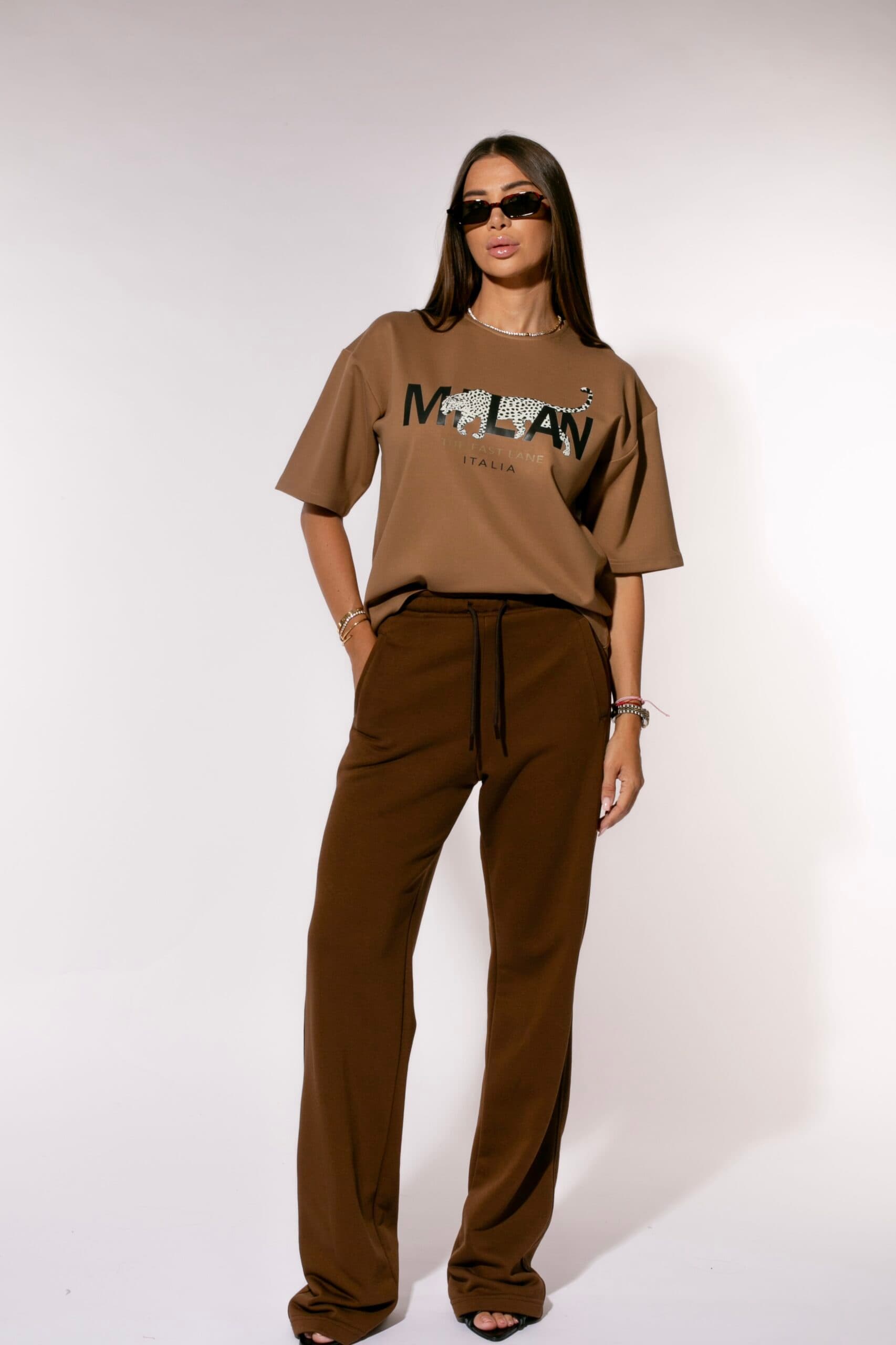 Pantalon Casual Camel — imagine 3