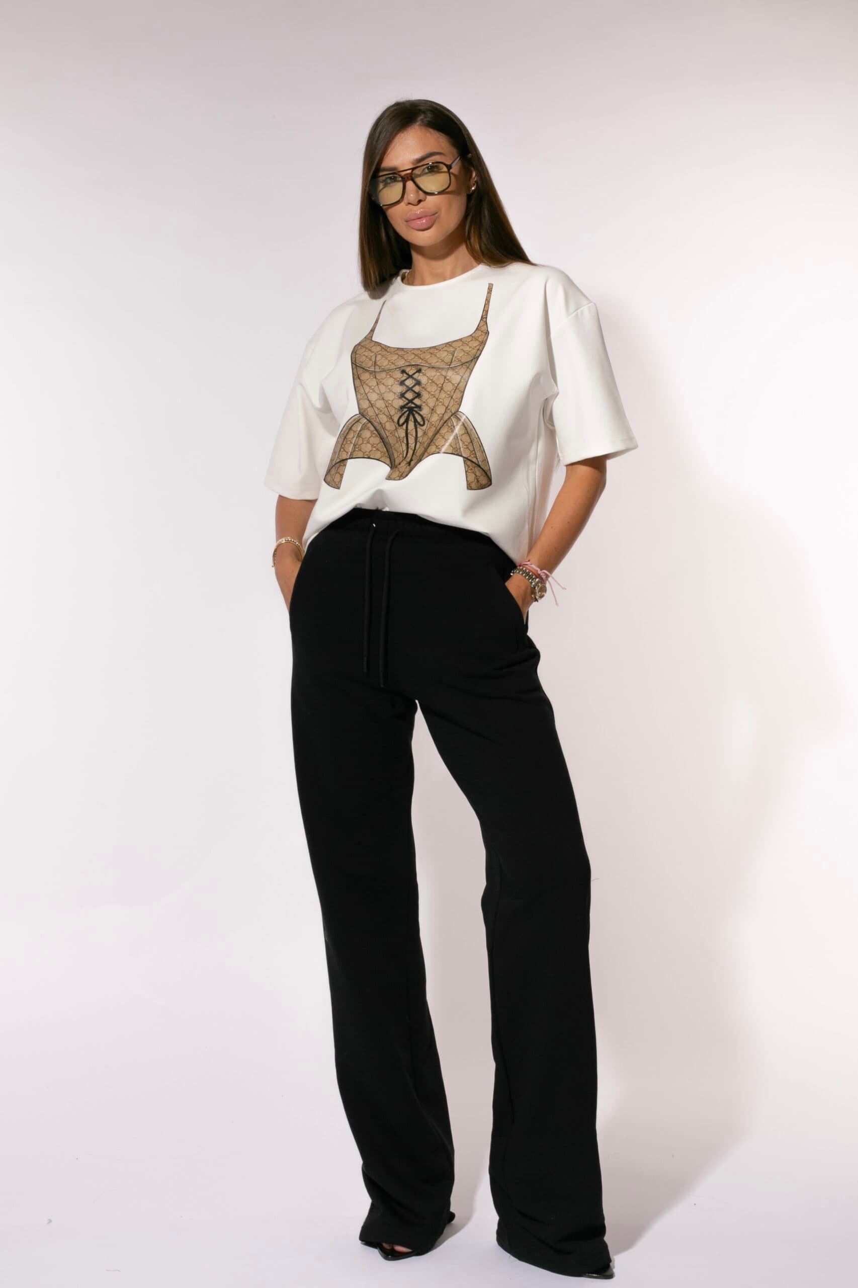 Pantalon Casual Black