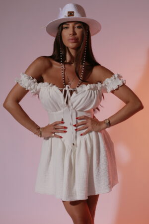 Rochie Muselin White - imagine 4