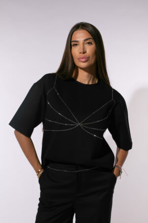 Tricou Bling Bra Black - imagine 2